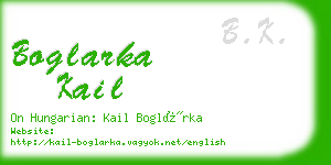 boglarka kail business card